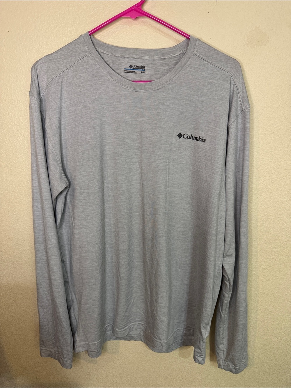 Columbia Men's Long Sleeve Shirt - Light Gray